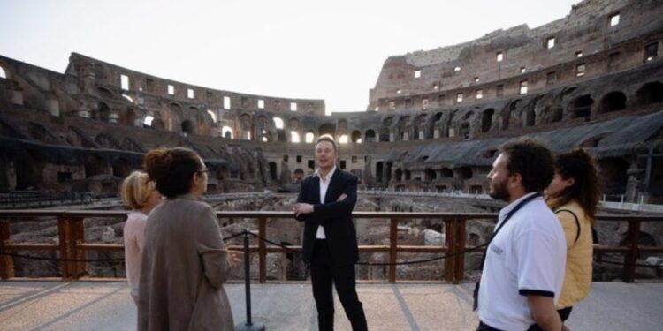Elon Musk a Roma