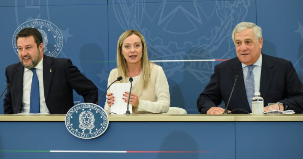 Salvini Tajani Meloni