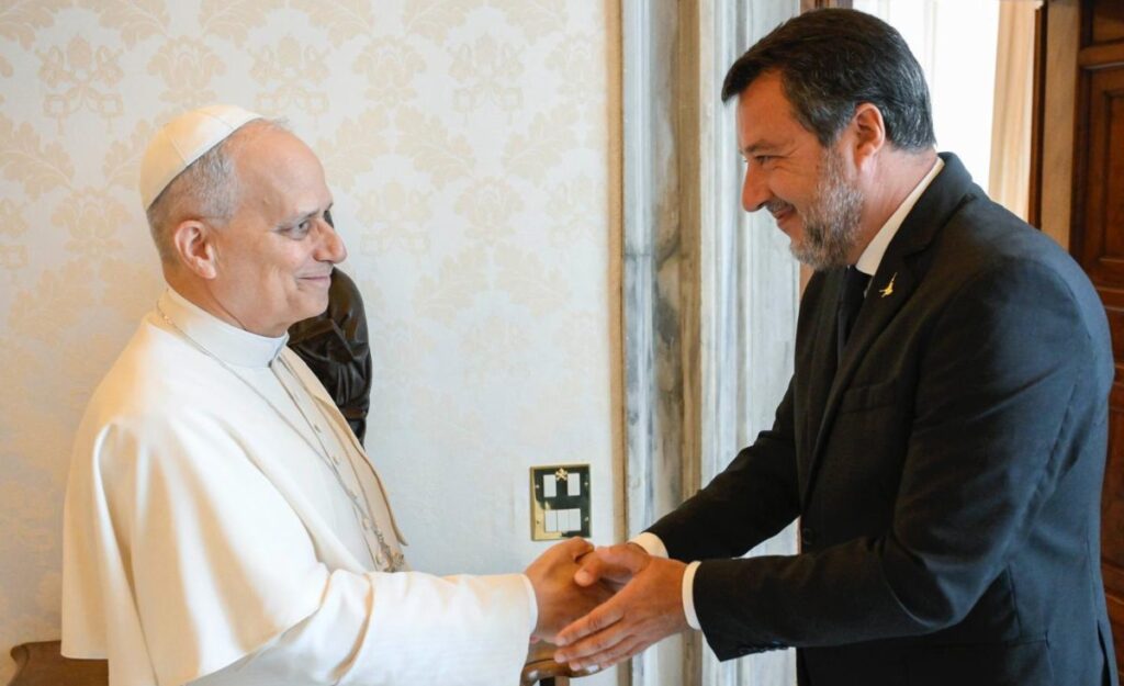 Salvini e Papa Leone XIV
